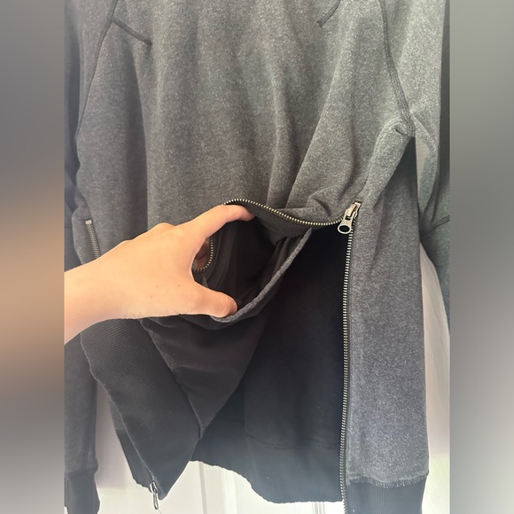 Lululemon Om & Roam Pullover Heathered Black / Black Womens size 4 - Picture 9 of 10